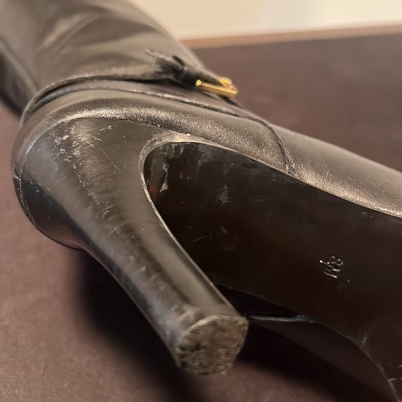 LAUREN RALPH LAUREN Bethan Leather Boots Tall 🐎 - Picture 11 of 13